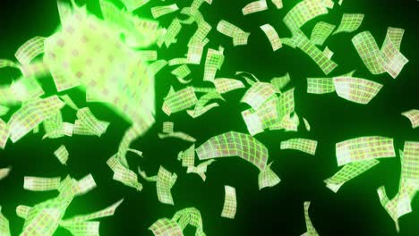 Geld-Neon-80er-Drahtgitter-Fallender-Yuan-Arcade-Gewinnen-China-Währung-Lass-Es-Regnen-4k